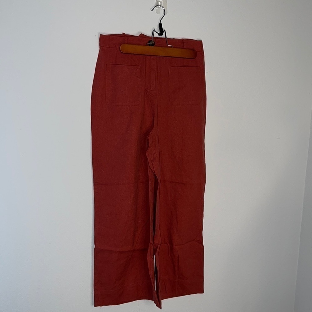 Blu pepper day to‎ day rayon/wool blend cropped wide leg Sz M pants